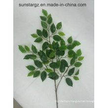 PE Ficus Leaf Artificial Plant for Home Decoration (48427)
